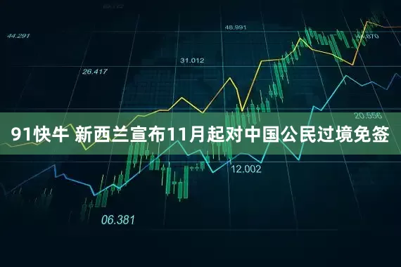 91快牛 新西兰宣布11月起对中国公民过境免签